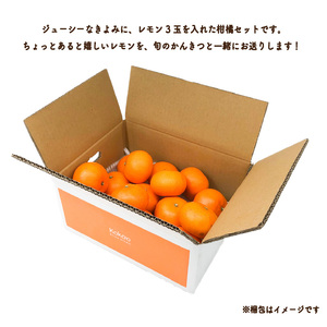 【先行予約】 きよみ (優品) 約2.5kg ＆ 瀬戸内海の島レモン3玉 | みかんみかんみかんみかんみかん 【KK326】