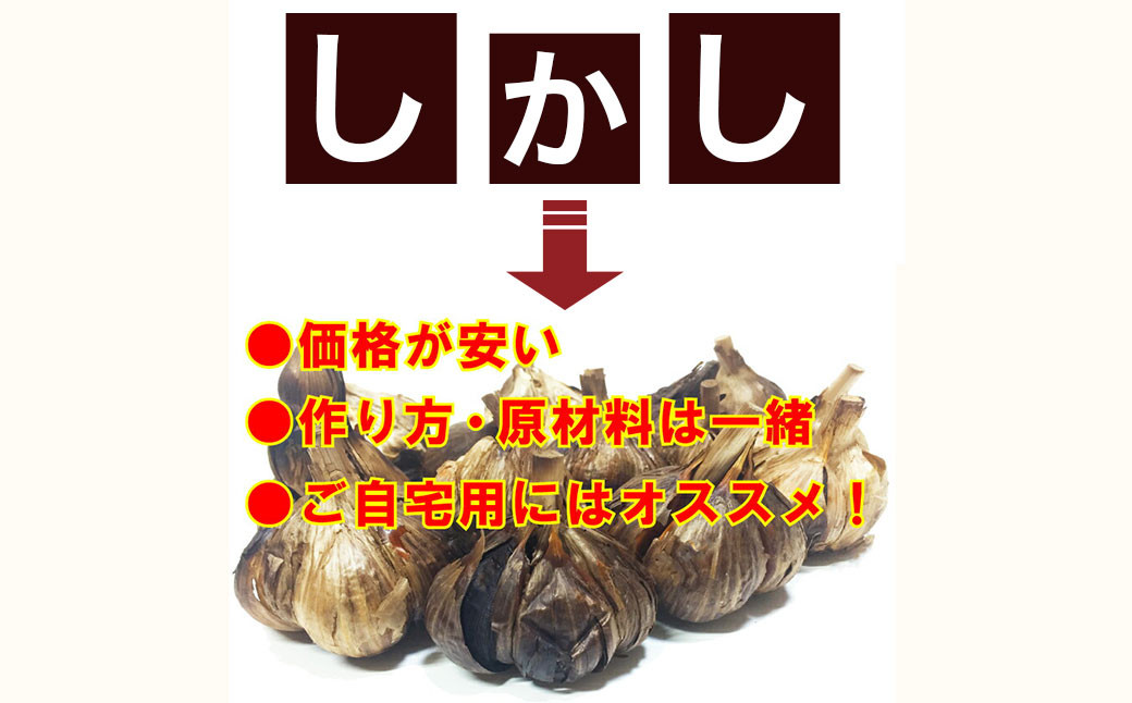 青森県産 訳あり 黒にんにく 500g 福地ホワイト6片