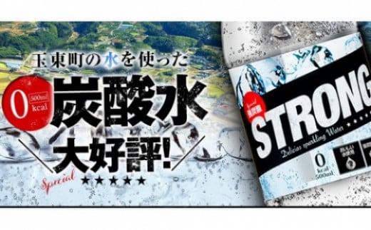 500ml×24本強炭酸水 《7-14日以内に出荷予定(土日祝除く)》くまもと風土の強炭酸水たっぷり12Lストロング炭酸水---gkt_strong_wx_r7_7000_12l---