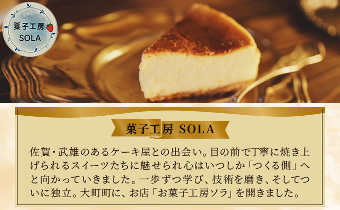 バスクチーズケーキ＜菓子工房ソラ＞【37ks-003】