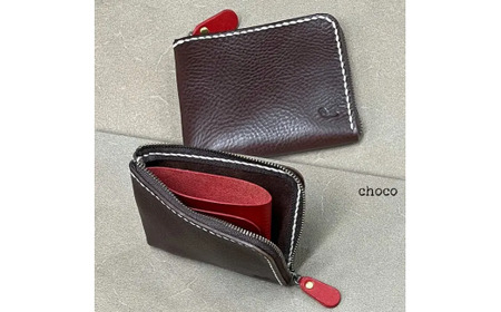 【財布】smart wallet チョコ 革財布