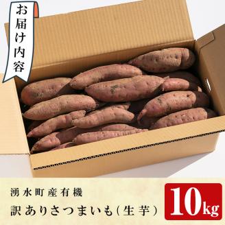 y351 ≪訳あり・期間限定≫湧水町産有機さつまいも 紅はるか(10kg) 国産 九州産 鹿児島産 有機栽培 サツマイモ 生芋 芋 紅春香 べにはるか 焼き芋 天ぷら おかず 野菜【そのやま農園】