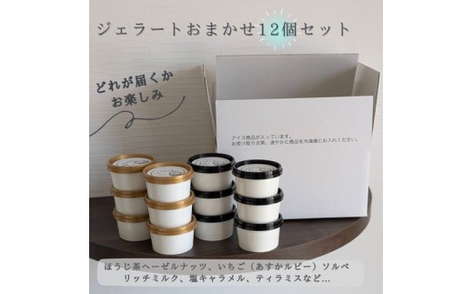 橿原　手作りジェラート12個セット