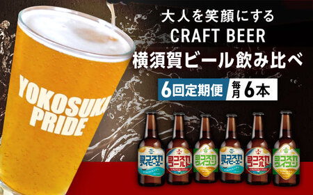 【全6回定期便】飲み比べ ビール 3種　6本セット （330ml瓶×計36本）クラフトビール 【有限会社たのし屋本舗】[AKAE051]