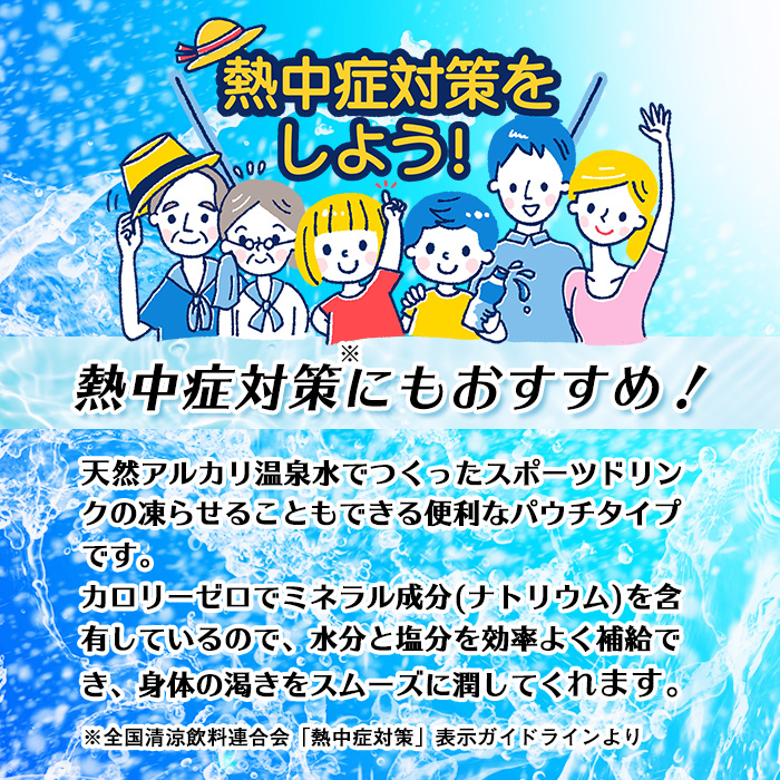 isa589 〈6回定期便〉スポーツドリンク(300g×60本×6回・計360本) スポゼロ パウチ カロリーゼロ 天然アルカリ 温泉水 で作った 飲料 鹿児島県 伊佐市 で製造 グレープフルーツ の