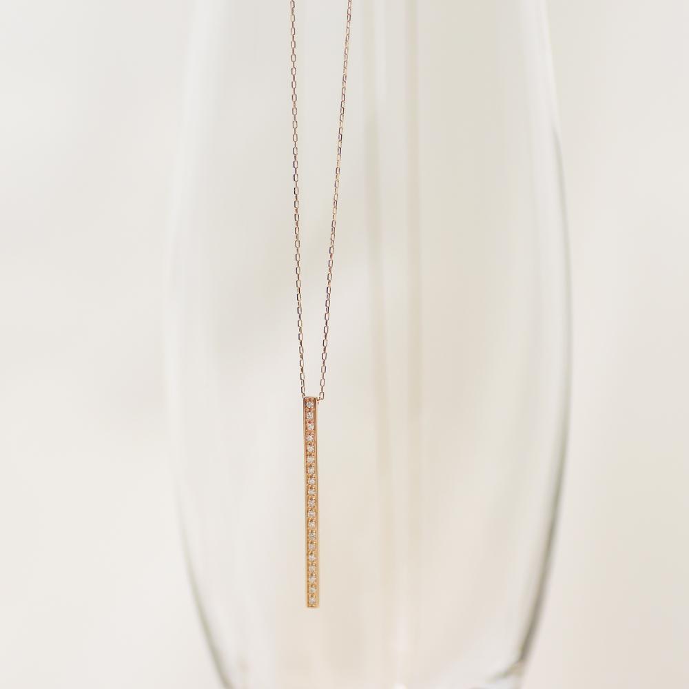 【ふるさと納税】【K10イエローゴールド ラボダイヤモンドネックレス】0.095ct 19粒のラボダイヤが美しいロングネックレス 全長70cm 　K10-N001