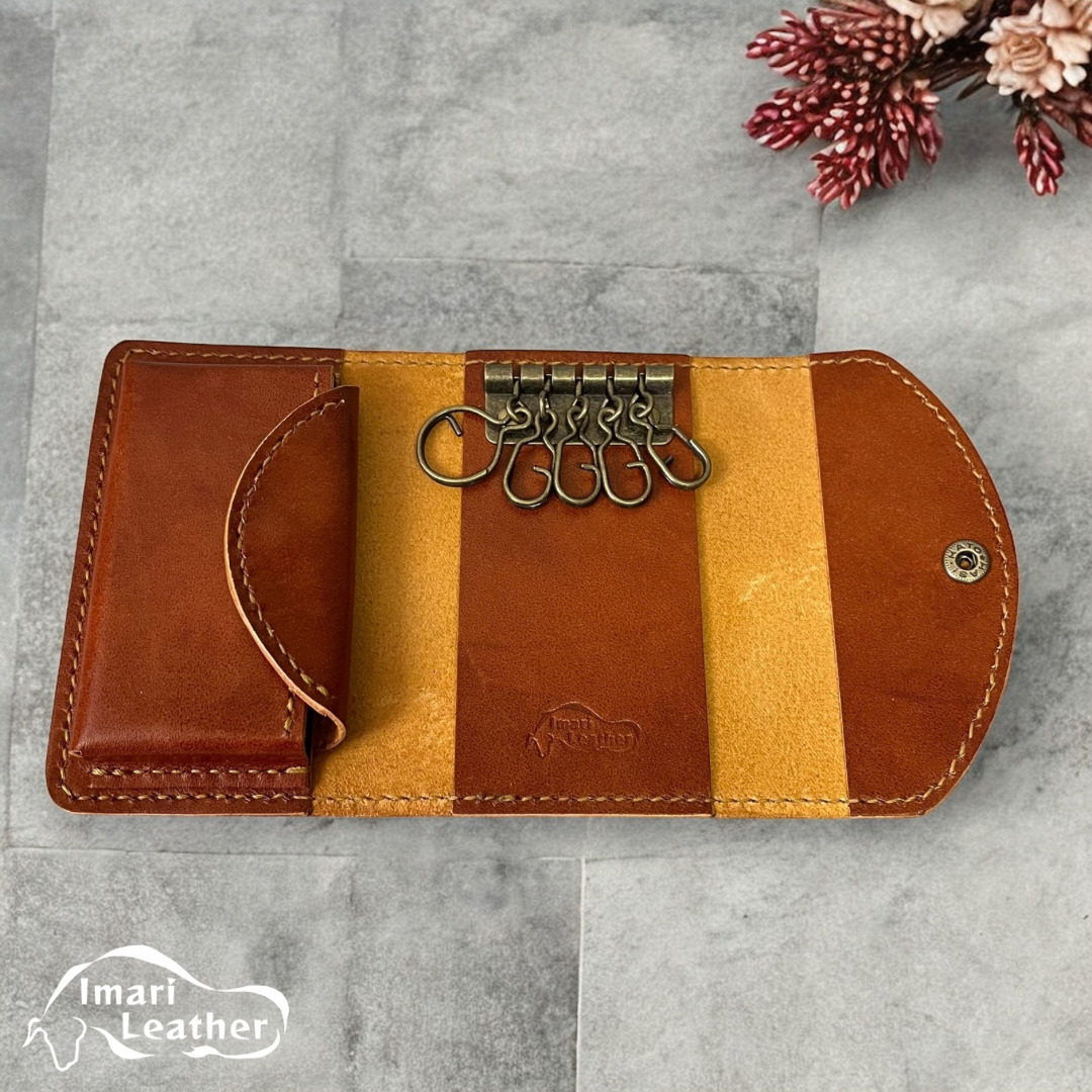 人気NO.1【伊万里レザー】キーケース【職人手縫い】 N228_イメージ3