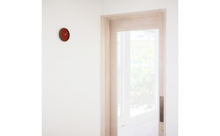 はなもっこ 掛時計 辰砂　ブラウン