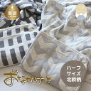 【ふるさと納税】ハーフサイズ【HanzamCocoa】おなかけっと（6重ガーゼ）（100×140cm）北欧スモークブルー