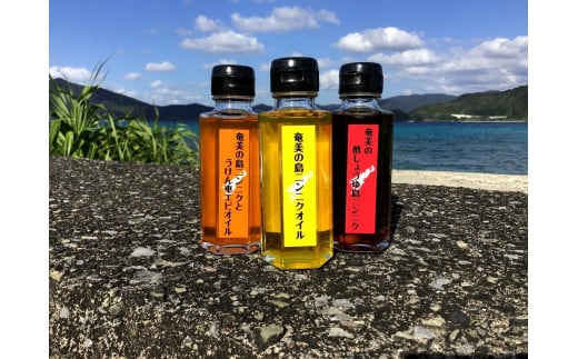 
奄美の島ニンニクが香る　調味料3種セット
