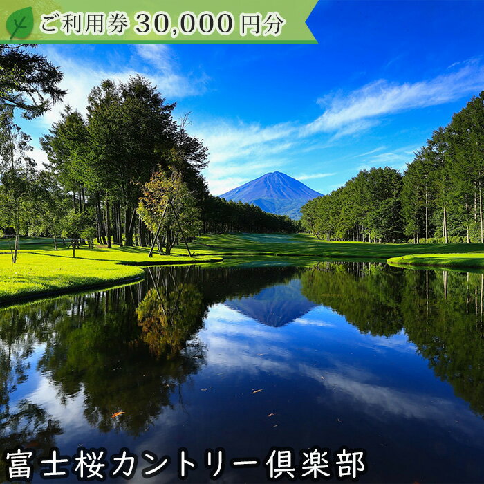 【ふるさと納税】富士桜カントリー倶楽部 2026年シーズン利用券30,000円 ふるさと納税 ゴルフ ゴルフ場利用券 チケット 金券 山梨県 鳴沢村 送料無料 NSL016