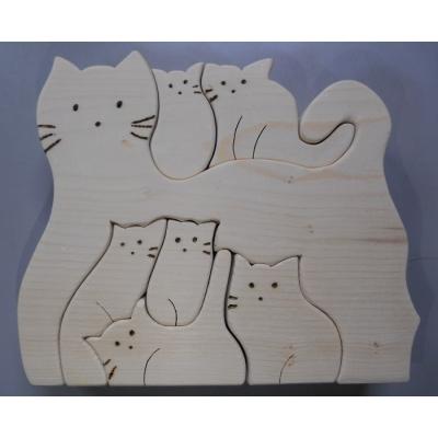 ふるさと納税 船橋市 【思いやり型返礼品】木工パズルセット(ネコ/動物園)(L18) |  | 01