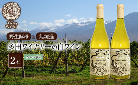 白ワイン 多田ワイナリー シャルドネ 野生酵母 無濾過 白ワイン【2本】