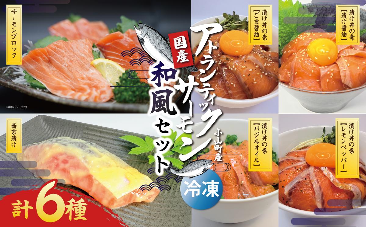 
                  小山町産アトランティックサーモン（冷凍）和風セット | サーモン 小分け 真空パック 海鮮 海鮮丼 魚介 魚 西京漬け 味噌漬け みそ漬け 国産 鮭 しゃけ サケ 静岡県 小山町
                