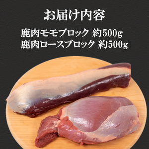 訳あり 鹿肉 ロース モモ ブロック 各約500g 計約1kg 冷凍 ジビエ 鹿肉 鹿肉 鹿肉 鹿肉 鹿肉 BM110