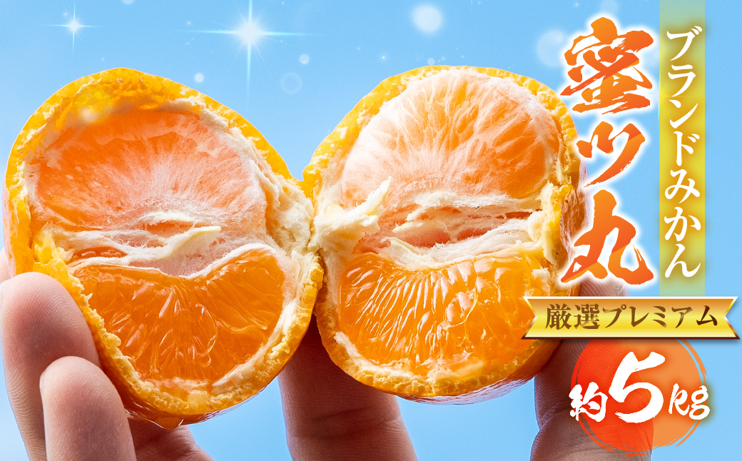 
            こだわり蜜柑 蜜ﾂ丸 厳選ﾌﾟﾚﾐｱﾑ ﾚｷﾞｭﾗｰ箱 約5kg　マルカワ園芸
          