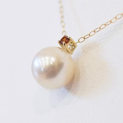ふるさと納税 天草市 真珠 ネックレス 8-8.5mm ホワイトピンク 1月 ガーネットK18YG_S101-502 |  | 01