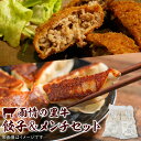 【ふるさと納税】雨情の里牛餃子・メンチセット【ブランド牛 国産 惣菜 冷凍餃子 ギョウザ ぎょうざ メンチカツ】(BL107)