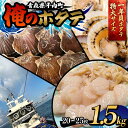 【ふるさと納税】 「俺のホタテ」 1年貝ホタテ特大サイズ 1.5kg ホタテ ほたて 帆立 活ホタテ 貝柱 殻付き 魚介 魚貝 魚貝類 青森 青森県 東北 平内 むつ湾 F21J-242