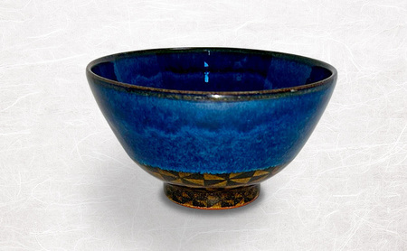 青釉掛分飯茶碗 一碗 陶芸近藤圭工房 陶芸 茶碗 一貫生産 綾瀬市 神奈川県