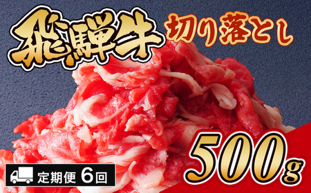 【6ヵ月定期便】飛騨牛切り落とし 500g｜定期便 定期便 定期便 定期便 定期便※離島への配送不可