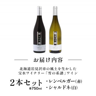 ふるさと納税 岩見沢市 北海道岩見沢市の風土を生かした宝水ワイナリー「雪の系譜」ワイン2本セット(赤・白) |  | 03