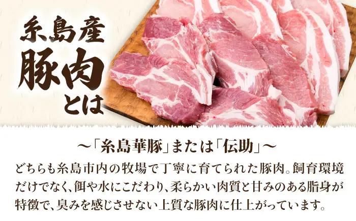 【全3回定期便】糸島豚ロース肉6枚 肩ロースカツ5枚 合計11枚セット 糸島市/糸島ミートデリ工房[ACA229]