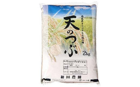 2024年産 福島県鏡石町産 和田農園「天のつぶ」精米 4kg（2kg×2袋） 米 コメ こめ  F6Q-183