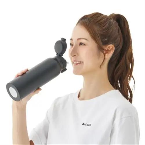 TW 真空断熱 ワンタッチボトル IG 750ml 保冷・保温対応のステンレスボトル81286012【1744588】