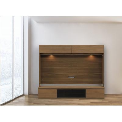 ふるさと納税 大川市 シャルム  幅200cm テレビボード 壁掛けテレビアーム金具付 グレージュ/ウォールナット |  | 01