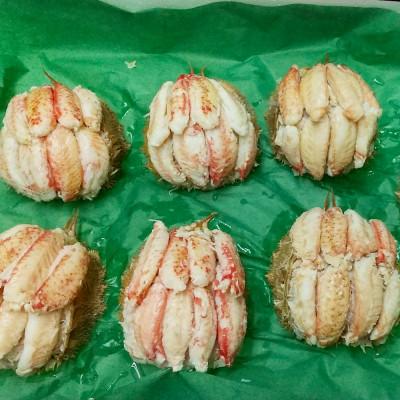 ふるさと納税 白老町 【浜ゆで】北海道産毛ガニ甲羅盛り1個(280g前後)、かに酢(15g) |  | 03