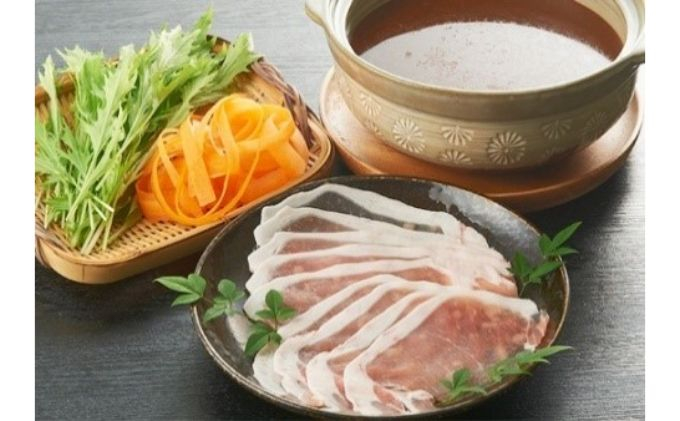 
[№5819-0241]やまと豚しゃぶしゃぶ用・鍋スープセット
