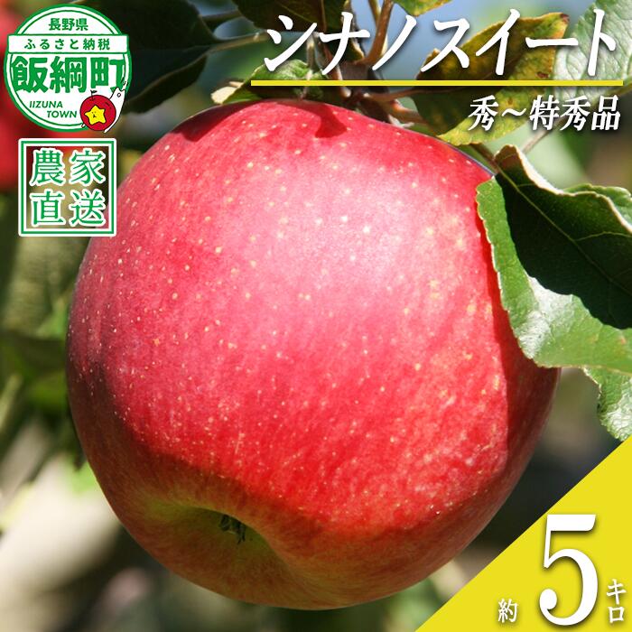 【ふるさと納税】 りんご シナノスイート 秀 〜 特秀 5kg 丸山功農園 沖縄県への配送不可 令和8年度収穫分 長野県 飯綱町 〔 信州 果物 フルーツ リンゴ 林檎 長野 17000円 予約 農家直送 〕発送時期：2026年10月上旬〜2026年11月上旬 {**}