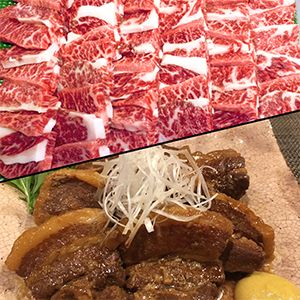 おおいた和牛焼肉カルビ・錦雲豚角煮セット カルビ800g 角煮400g 牛肉 和牛 焼肉 焼き肉セット 大分県産 中津市