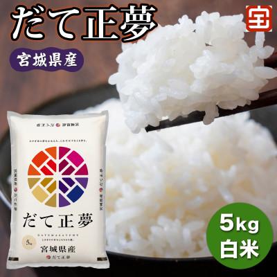 ふるさと納税 富谷市 令和7年産 宮城県産 だて正夢 5kg (白米)|2025年 宮城産 精米