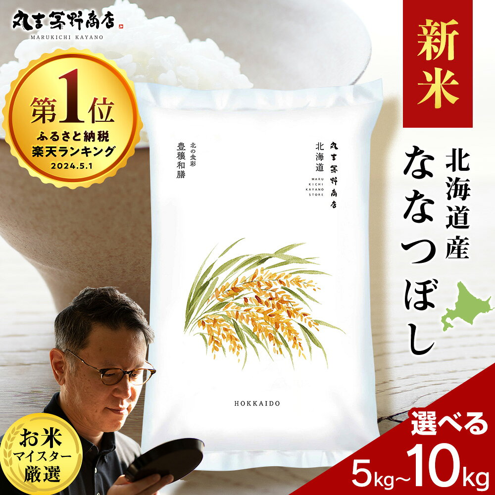 北海道産ななつぼし 選べる5kg～10kg 1袋5kg 10kgから真空パック対応米 お米 北海道産米 ななつぼし 真空パック 米 北海道米 北海道産 北海道千歳市ギフト ふるさと納税