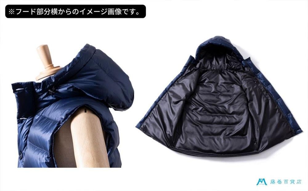 【藤巻百貨店】HOKKAIDO DOWN×CENTENA  北海道 ダウンベスト（グレー/XLサイズ）