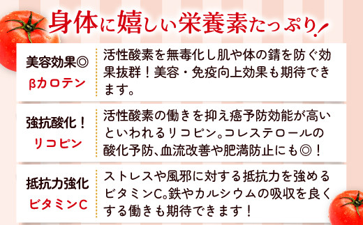 トマトはビタミンＡになるβ-カロテンを含んでいて、抗発ガン作用や免疫賦活作用で知られています。