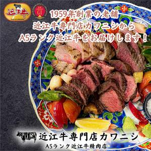 【A5ランク近江牛】ステーキ　極上ヒレ（120g）1人前