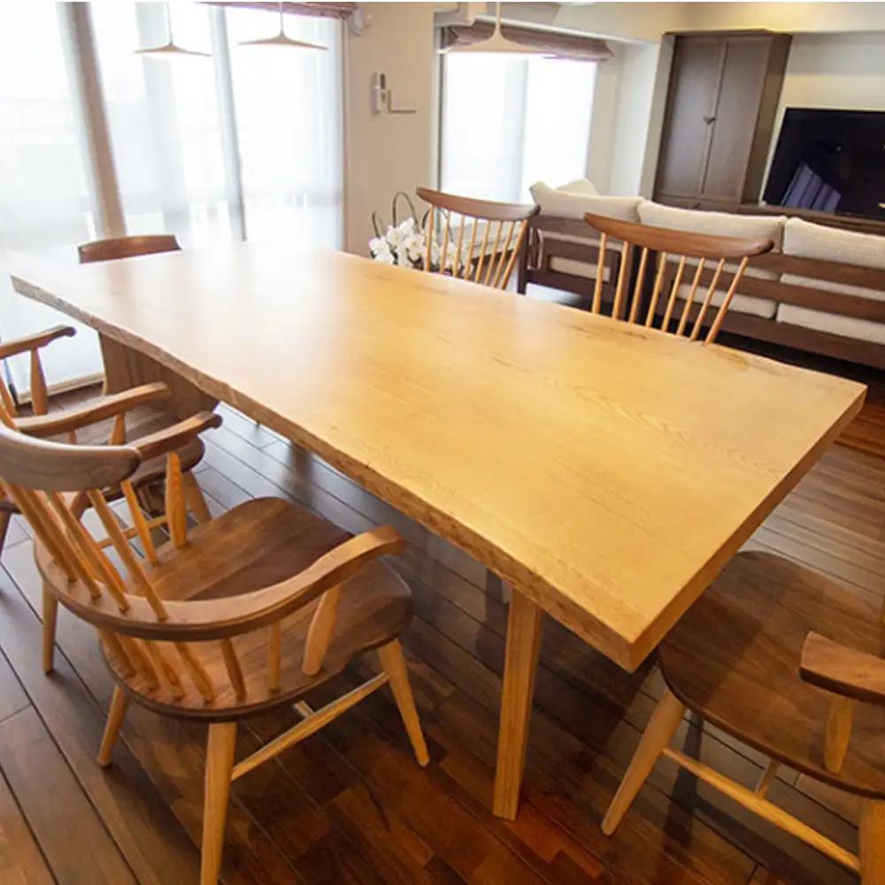 水楢1枚板 テーブル 府中家具 土井木工 ／ 家具 机 テーブル リビング 居間 ミズナラ 1枚板 高級感 シンプル 日本製家具 国産家具 広島県 No.1194