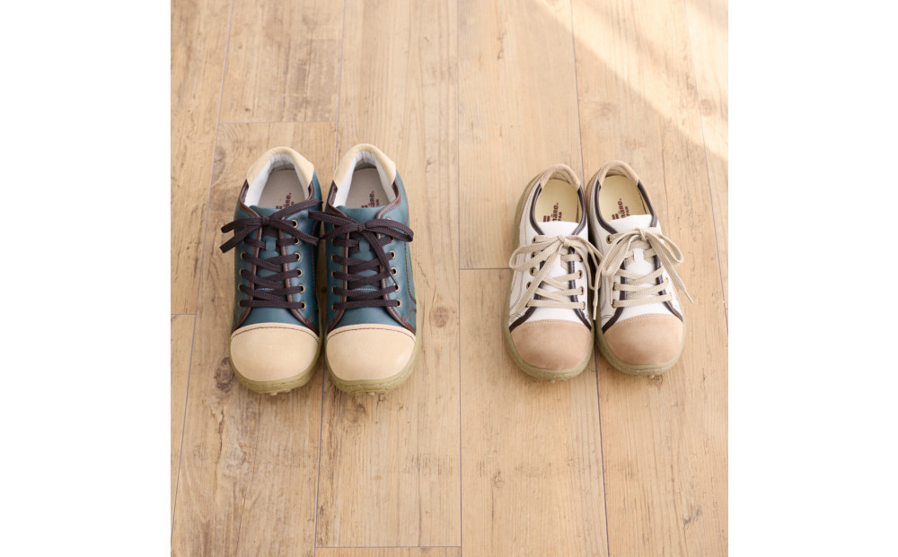 メンズポルカ｜ポルカ｜アイボリー  M【42】(26.5cm) メンズ スニーカー 幅広 甲高 外反母趾 ゆったり 3E 大人気 厚底 靴