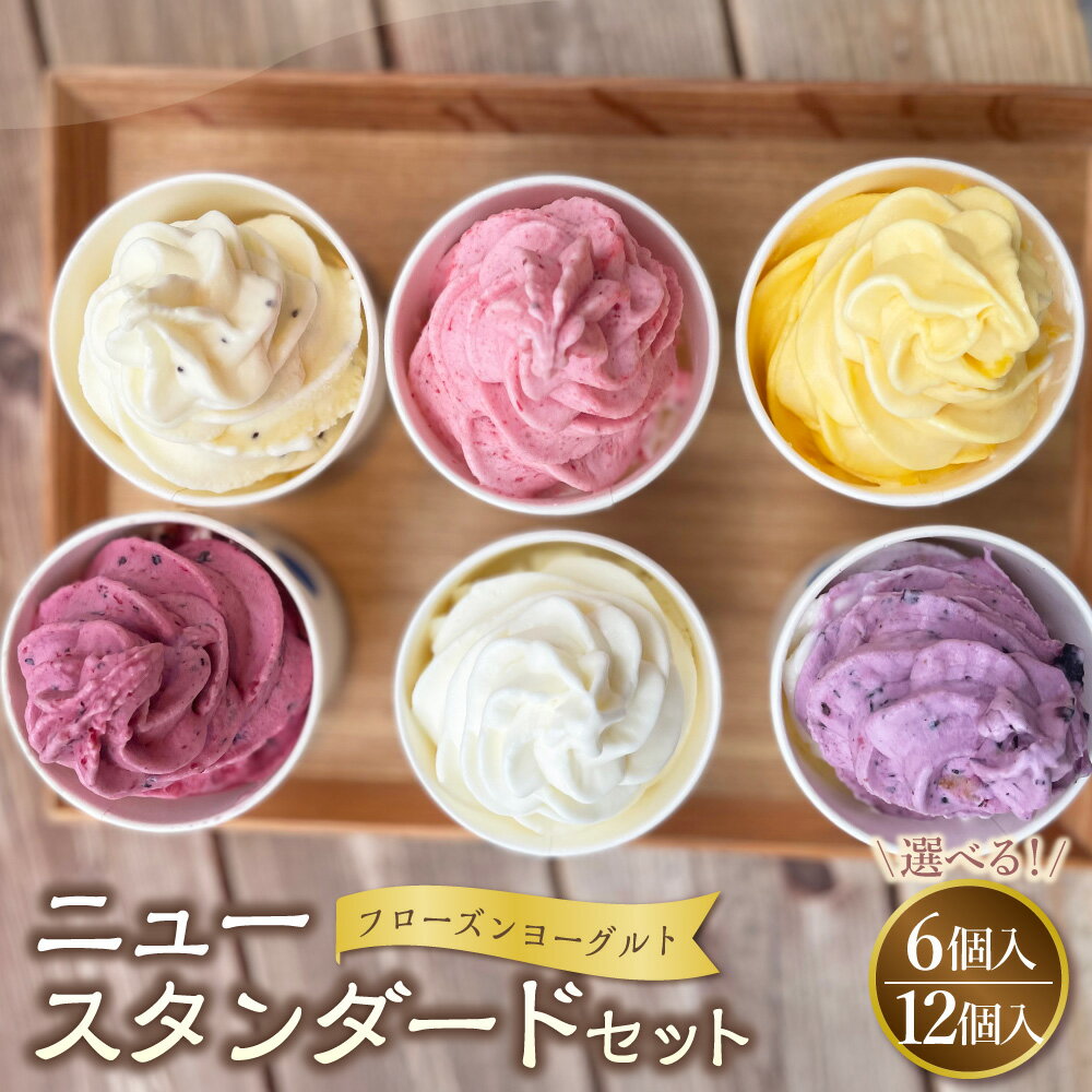 【ふるさと納税】＜選べる内容量＞フローズンヨーグルト ニュースタンダード 120ml 6個／12個 セット ベーシックヨーグルト マスカルポーネチーズ いちご バナナ アメリカンチェリー ミックスベリー 乳製品 ヨーグルト スイーツ 国産 冷凍 東京都 武蔵野市 送料無料