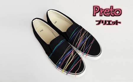 手描きスニーカー「Preto（プリエット）」黒地 ワイズ 2E 22.0～28.0cm ハンドペイント レディース メンズ カジュアルシューズ おすすめ おしゃれ 大人かわいい オリジナル