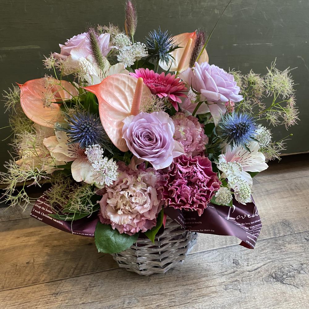 【ふるさと納税】おまかせフラワーアレンジメント 【L】 花 花束 フラワー ギフト 贈り物 プレゼント 母の日 記念日 お祝い 冷蔵 長崎県 長崎市 送料無料