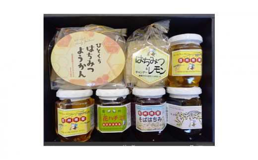 信州蜂蜜4種　賑わいセット　はちみつ ハチミツ ハニー 羊羹 ようかん キャンディー[№5328-0402]
