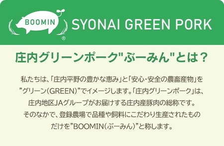 庄内グリーンポーク“ぶーみん” ロースステーキ用6枚セット　肉バルYAKU禄
