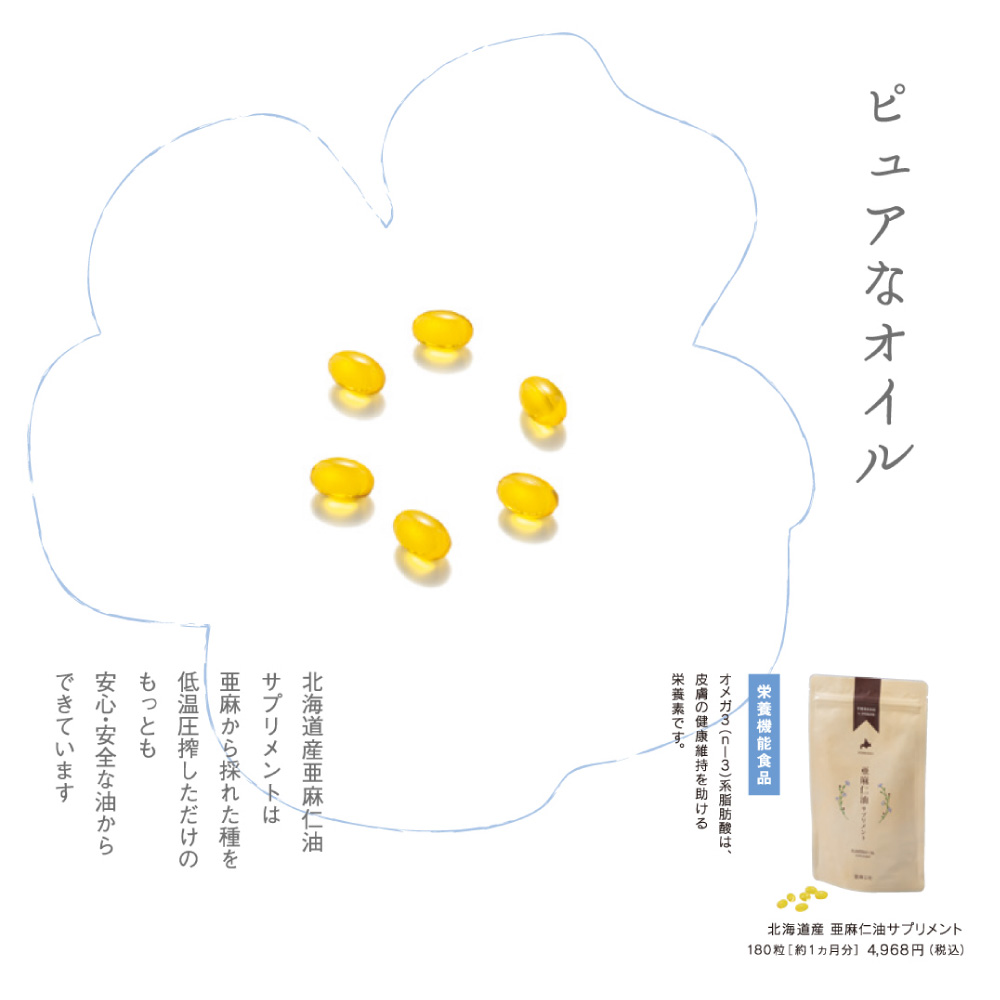 亜麻仁油サプリメント180粒（8袋）