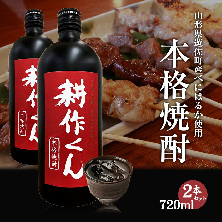【ふるさと納税】本格焼酎 耕作くん 720ml×2本
