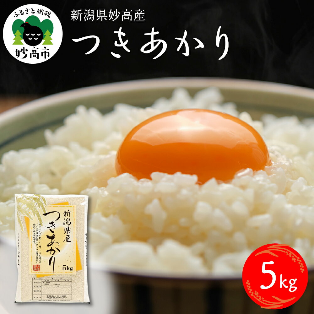 【ふるさと納税】 令和6年産 つきあかり 5kg 新潟県 妙高産 精米 お取り寄せ 送料無料 妙高市