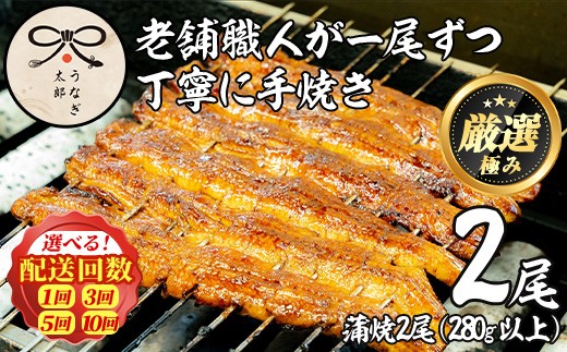 
                  鹿児島県産東串良町のうなぎ蒲焼・秘伝のタレ付き＜2尾・計280g以上/2尾・計280g以上×3回/2尾・計280g以上×5回/2尾・計280g以上×10回＞うなぎ 高級 ウナギ 鰻 国産 蒲焼 蒲焼き たれ 鹿児島【うなぎ太郎】
                